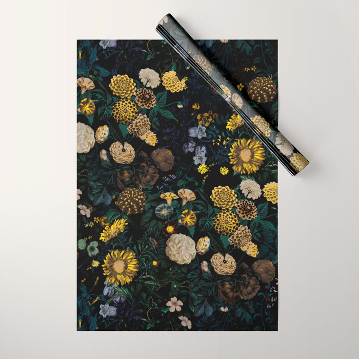 EXOTIC GARDEN - NIGHT II Wrapping Paper Gallery Image 1