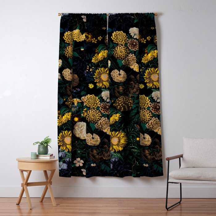 EXOTIC GARDEN - NIGHT II Window Curtain Gallery Image 1