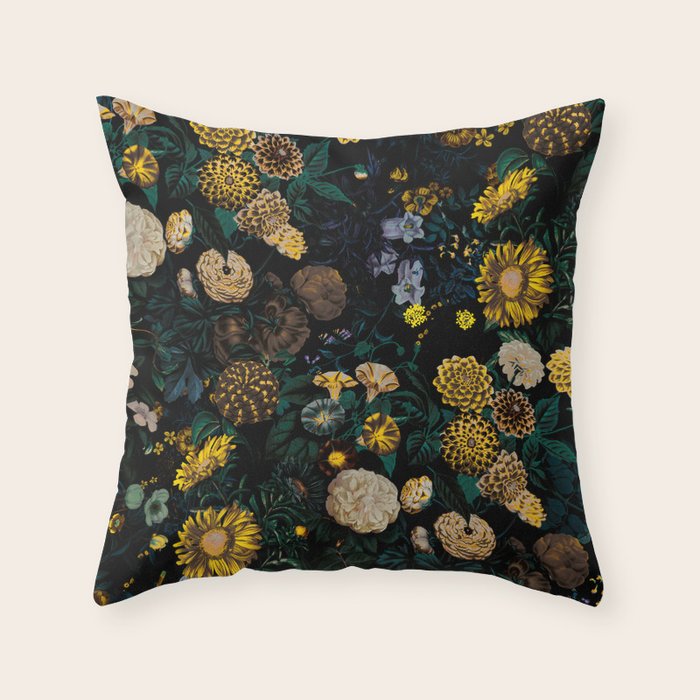 EXOTIC GARDEN - NIGHT II Throw Pillow Gallery Image 6