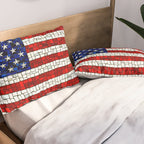 United States of America mosaic Pillow Sham Gallery Image 2