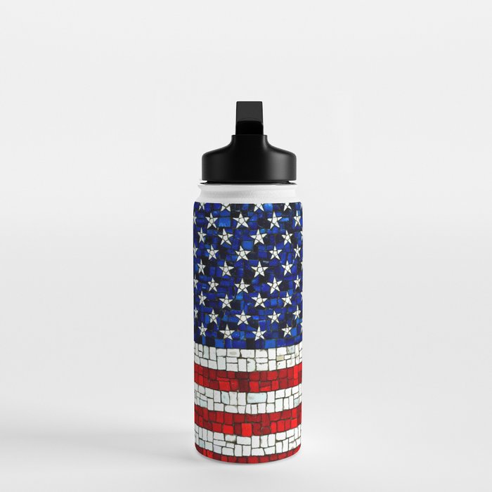United States of America mosaic Water Bottle Gallery Image 3