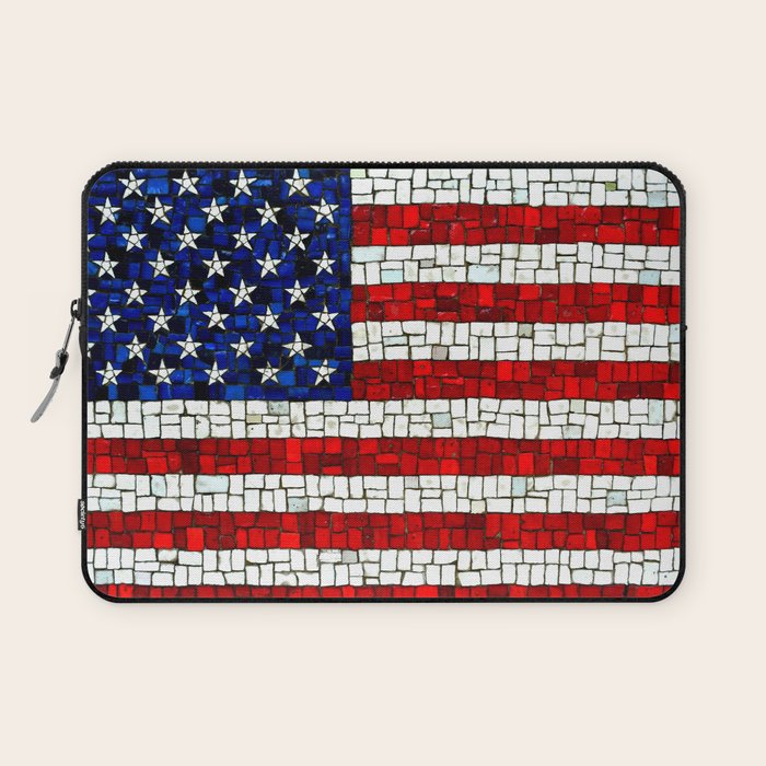 United States of America mosaic Laptop Sleeve Gallery Image 1