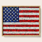 United States of America mosaic Serving Tray Gallery Image 1