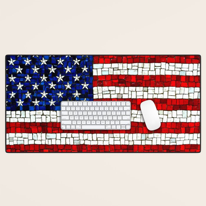 United States of America mosaic Desk Mat Gallery Image 1
