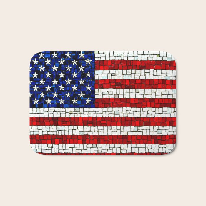 United States of America mosaic Bath Mat Gallery Image 1