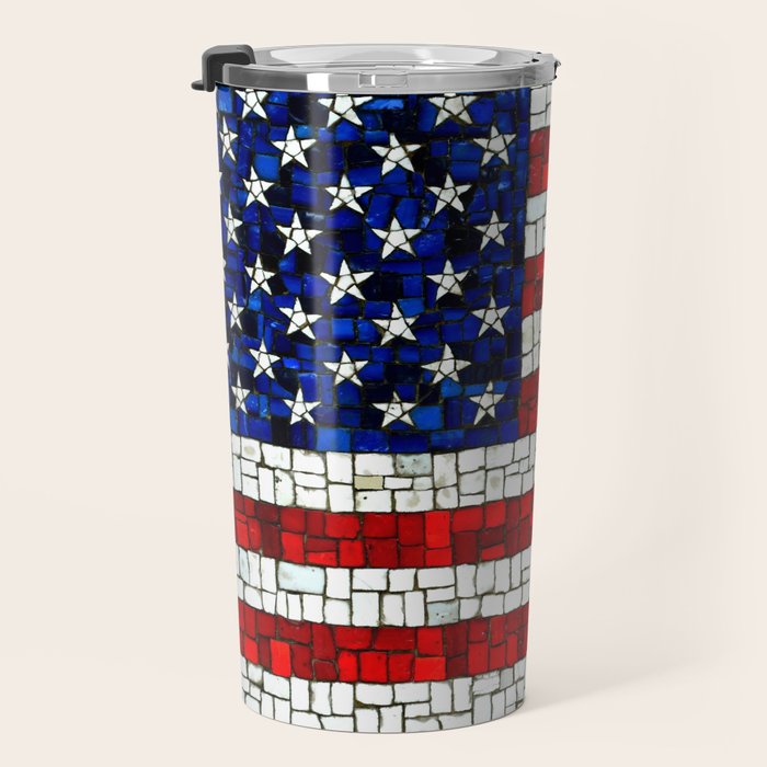 United States of America mosaic Travel Mug Gallery Image 3