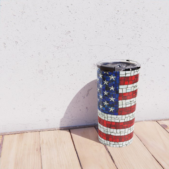 United States of America mosaic Travel Mug Gallery Image 4