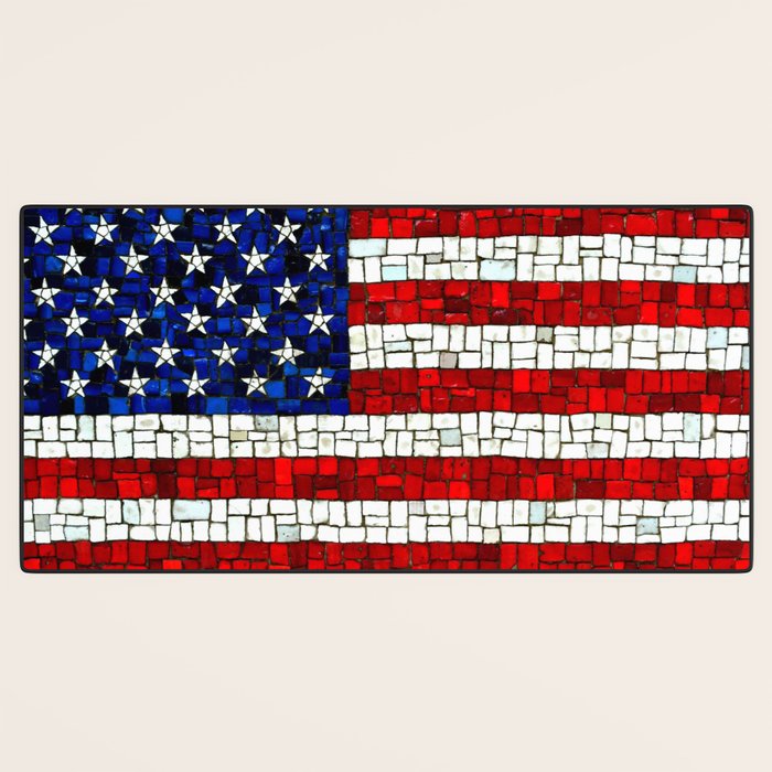 United States of America mosaic Desk Mat Gallery Image 3