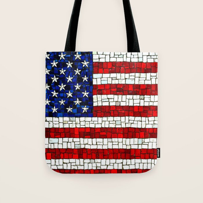 United States of America mosaic Tote Bag Gallery Image 1