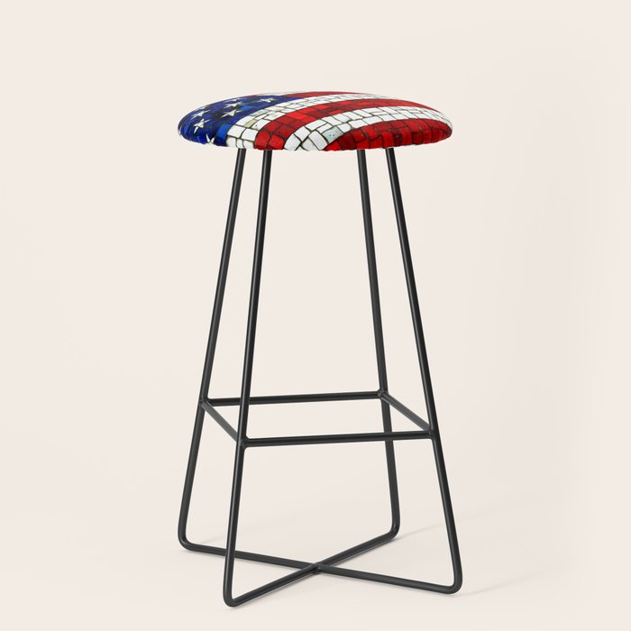 United States of America mosaic Stool Gallery Image 1