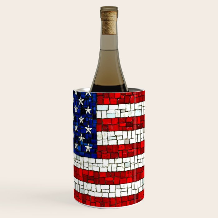 United States of America mosaic Wine Chiller Gallery Image 1
