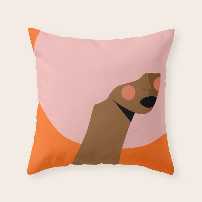 Pink Power Throw Pillow Gallery Image 1