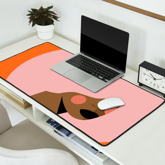 Pink Power Desk Mat Gallery Image 2