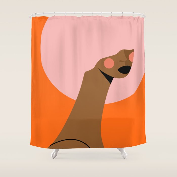 Pink Power Shower Curtain Gallery Image 1