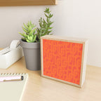 Orange Mid Century Modern Loop Pattern  Mini Art Print Gallery Image 2