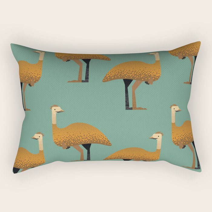 Whimsy Emu Rectangular Pillow Gallery Image 1