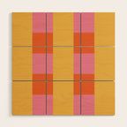 Playful Stripes in Bold Harmony Wood Wall Art Gallery Image 1