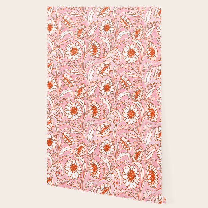 Sunflowers - pink and orange  Wallpaper Gallery Image 2