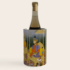 Antique Indian Miniature Painted Illustration Timur handing the crown to Babur Wine Chiller Gallery Image 3