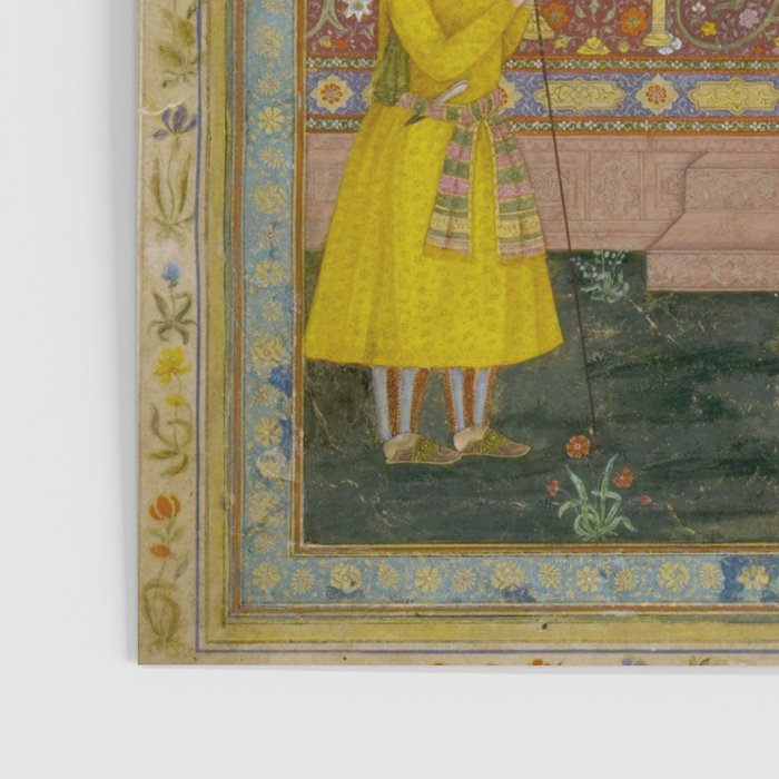 Antique Indian Miniature Painted Illustration Timur handing the crown to Babur Poster Gallery Image 3