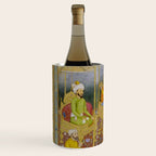 Antique Indian Miniature Painted Illustration Timur handing the crown to Babur Wine Chiller Gallery Image 2