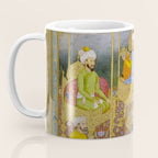 Antique Indian Miniature Painted Illustration Timur handing the crown to Babur Coffee Mug Gallery Image 3