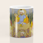 Antique Indian Miniature Painted Illustration Timur handing the crown to Babur Coffee Mug Gallery Image 4