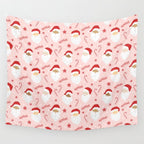 Peppermint Santas Wall Tapestry Gallery Image 4