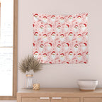 Peppermint Santas Wall Tapestry Gallery Image 2