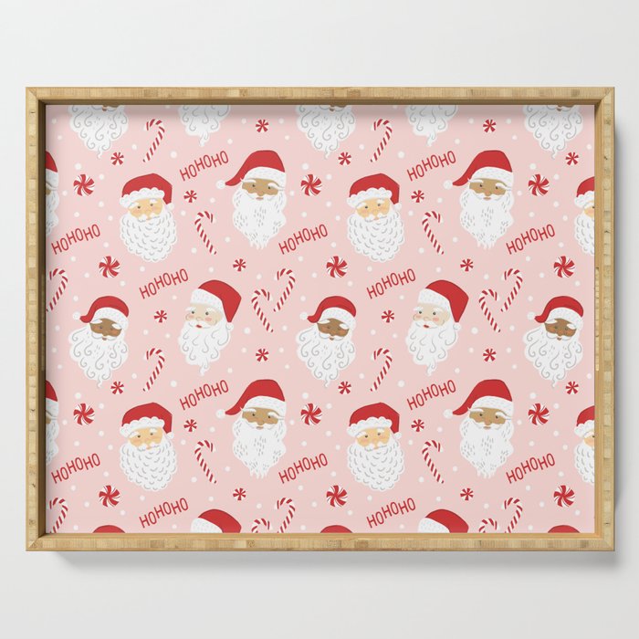 Peppermint Santas Serving Tray Gallery Image 1