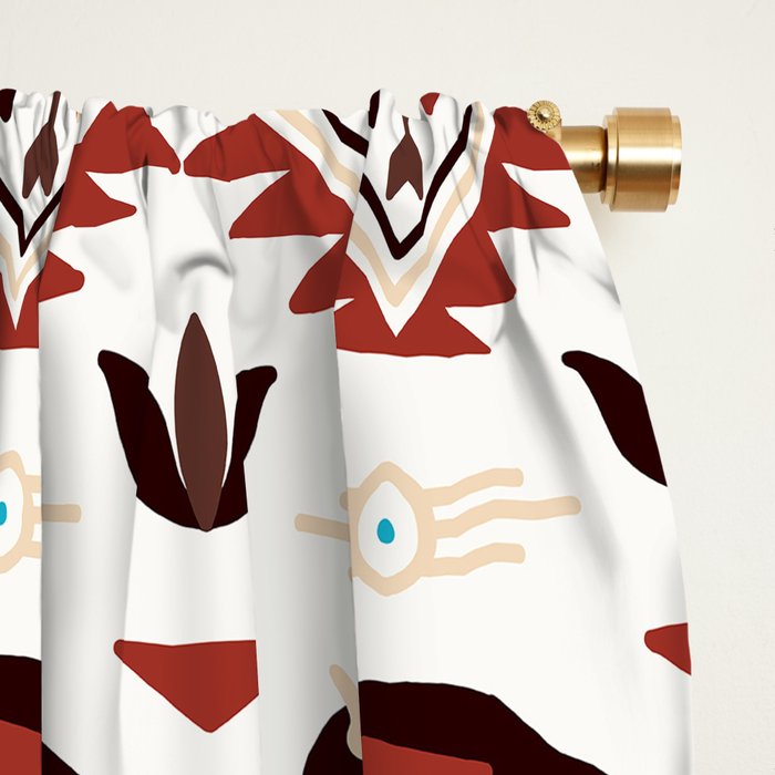 Native American 1 Window Curtain Gallery Image 2