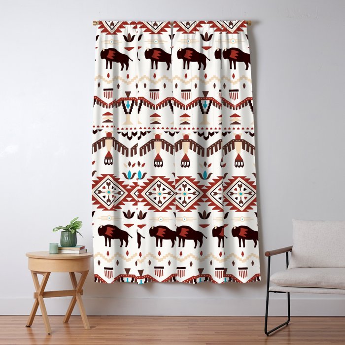 Native American 1 Window Curtain