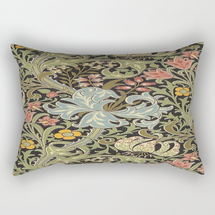 William Morris floral design  Rectangular Pillow Gallery Image 2