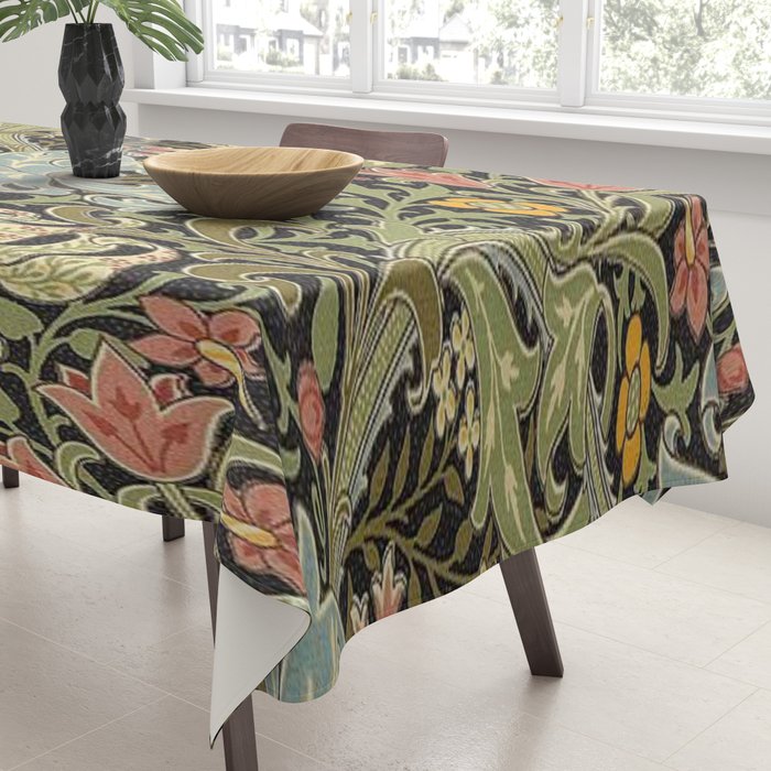 William Morris floral design  Tablecloth Gallery Image 3