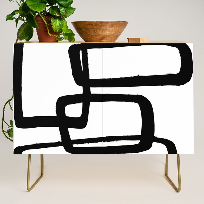 Mod Ink White Background Credenza Gallery Image 1