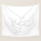 Pinky Promise Wall Tapestry Gallery Image 4
