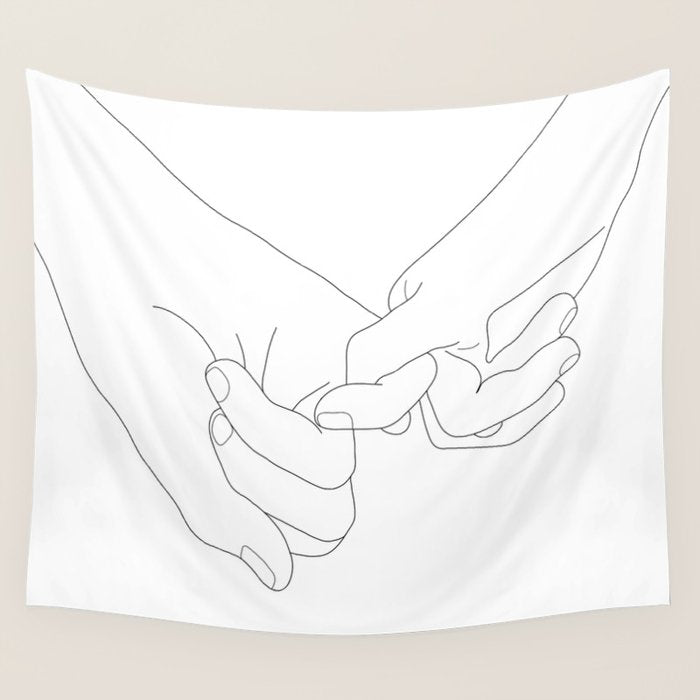 Pinky Promise Wall Tapestry Gallery Image 4