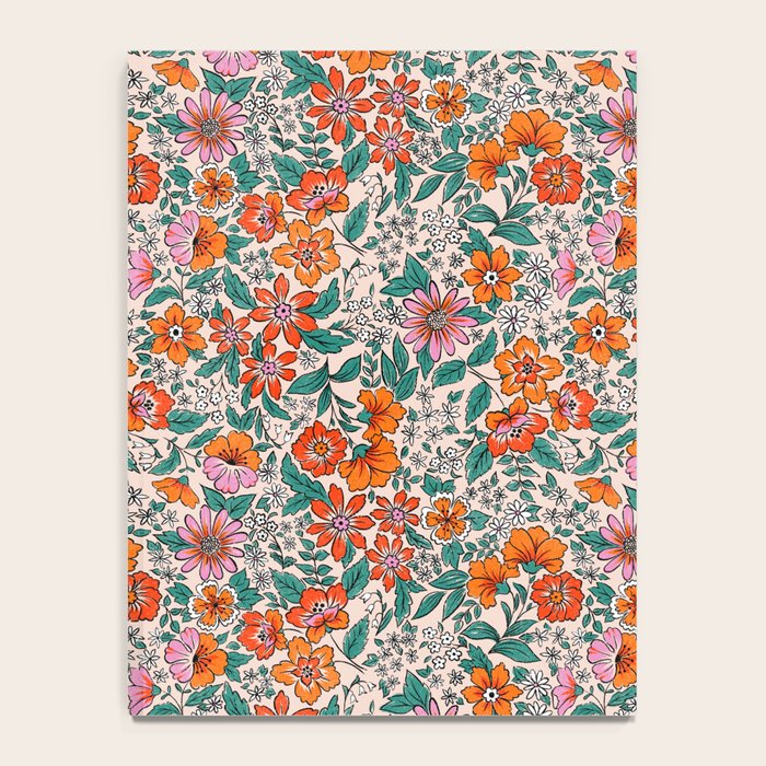 Posey - pink, orange, and teal Notebook Gallery Image 4