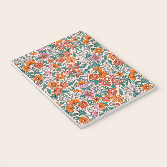 Posey - pink, orange, and teal Notebook Gallery Image 3