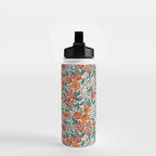 Posey - pink, orange, and teal Water Bottle Gallery Image 2
