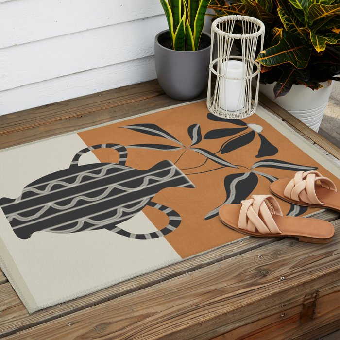 Minimalist Flora 2 Outdoor Rug Gallery Image 2