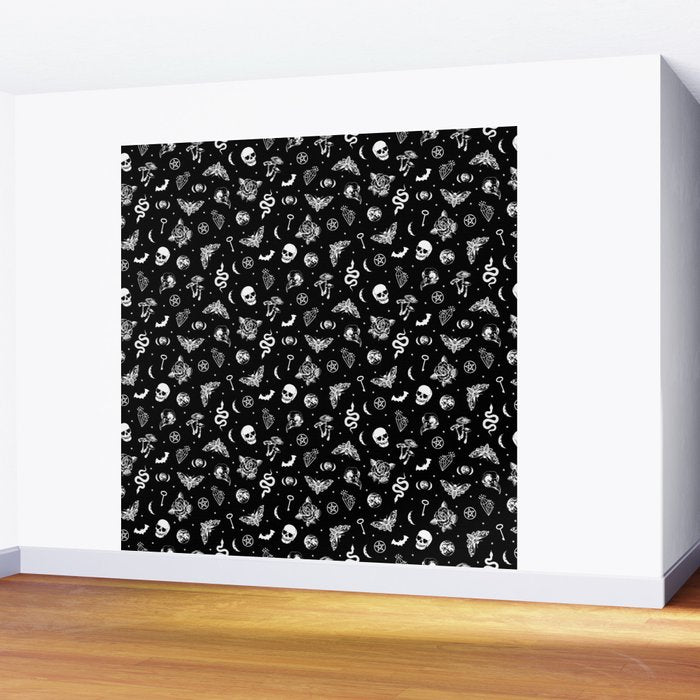 Witchcraft B&W Wall Mural Gallery Image 2