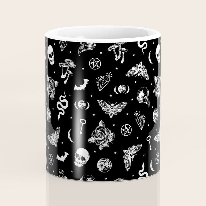 Witchcraft B&W Coffee Mug Gallery Image 4
