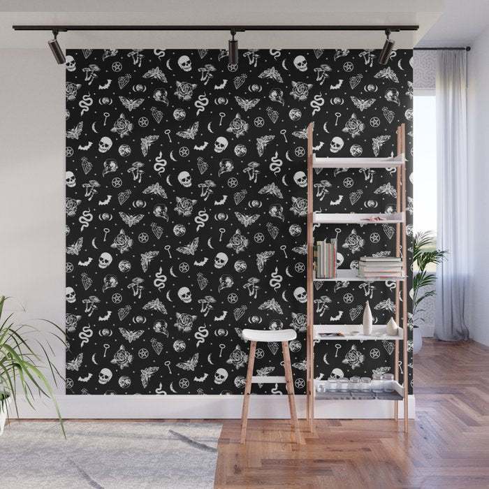 Witchcraft B&W Wall Mural Gallery Image 1