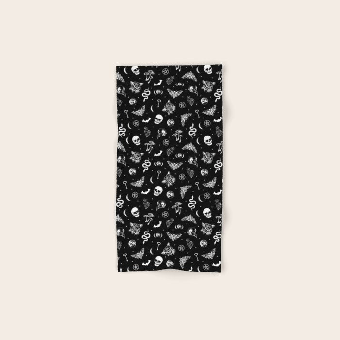 Witchcraft B&W Bath Towel Gallery Image 1