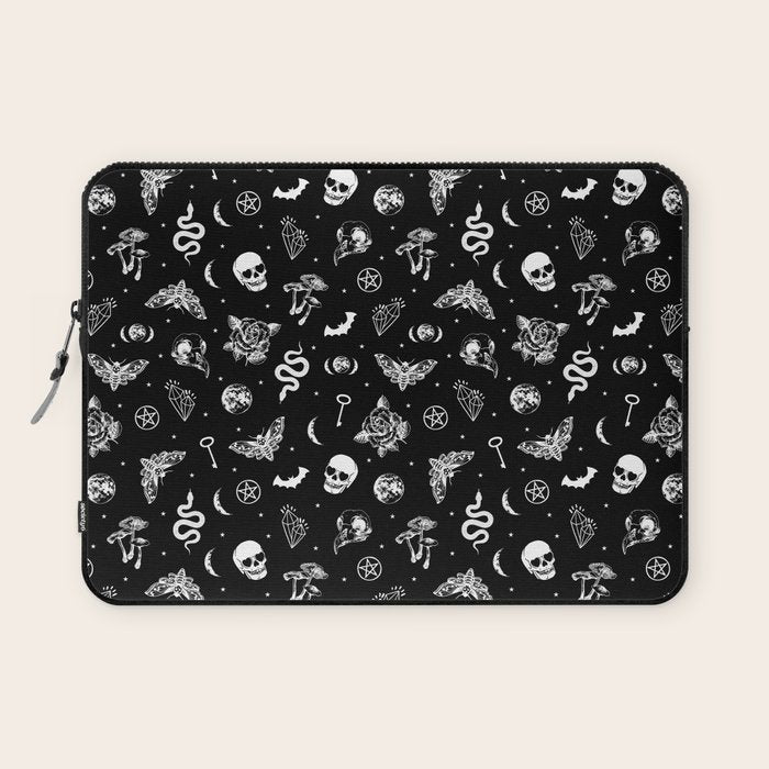 Witchcraft B&W Laptop Sleeve Gallery Image 1