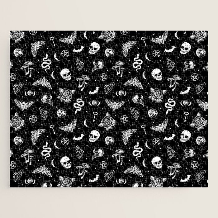Witchcraft B&W Jigsaw Puzzle Gallery Image 1
