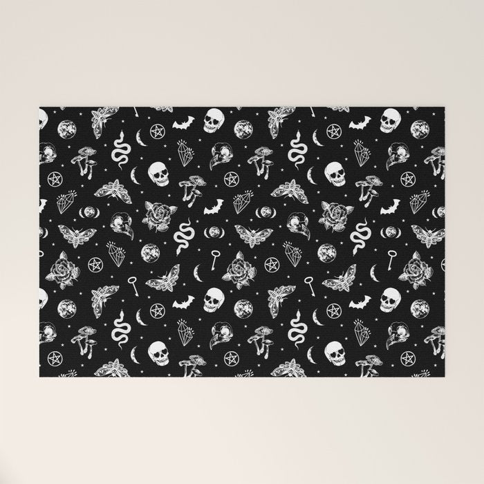 Witchcraft B&W Welcome Mat Gallery Image 1