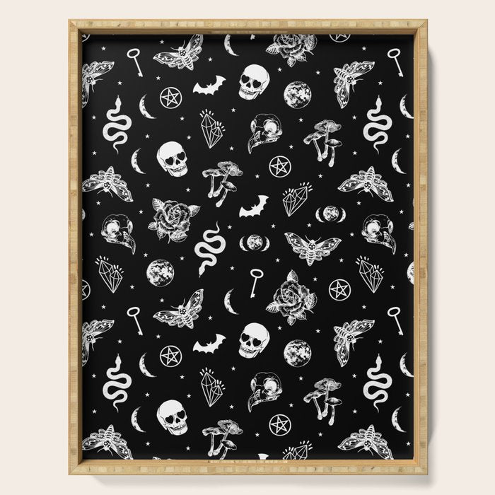 Witchcraft B&W Serving Tray Gallery Image 1