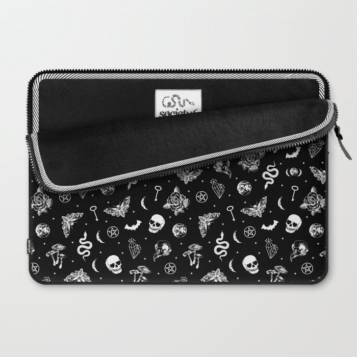 Witchcraft B&W Laptop Sleeve Gallery Image 2